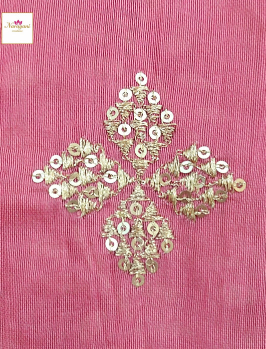 Trendy Light Pink Silk Cotton Suit for Parties & Festive Wear