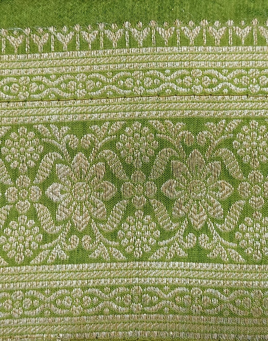 Traditional Banarasi Silk Saree in Green