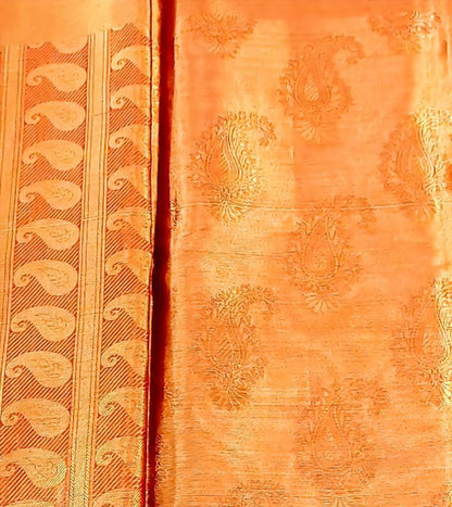 Kanjivaram Silk Saree in Red with Gold Zari